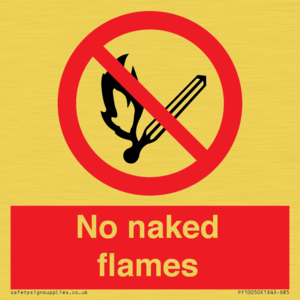No naked flames